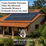 Como Instalar Energia Solar Residencial Gastando Menos e Evitando Erros em 2026