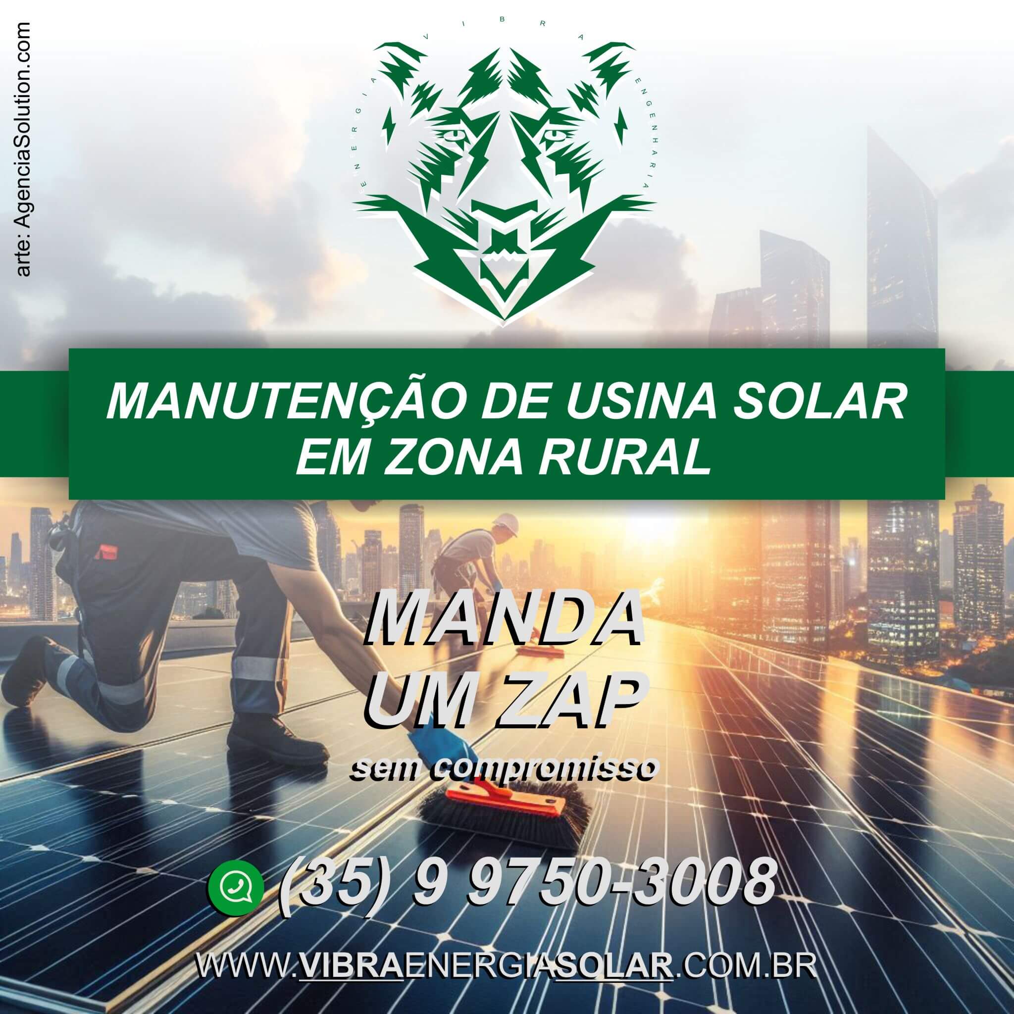 Manutenção de Usinas Fotovoltaicas em Zonas Rurais