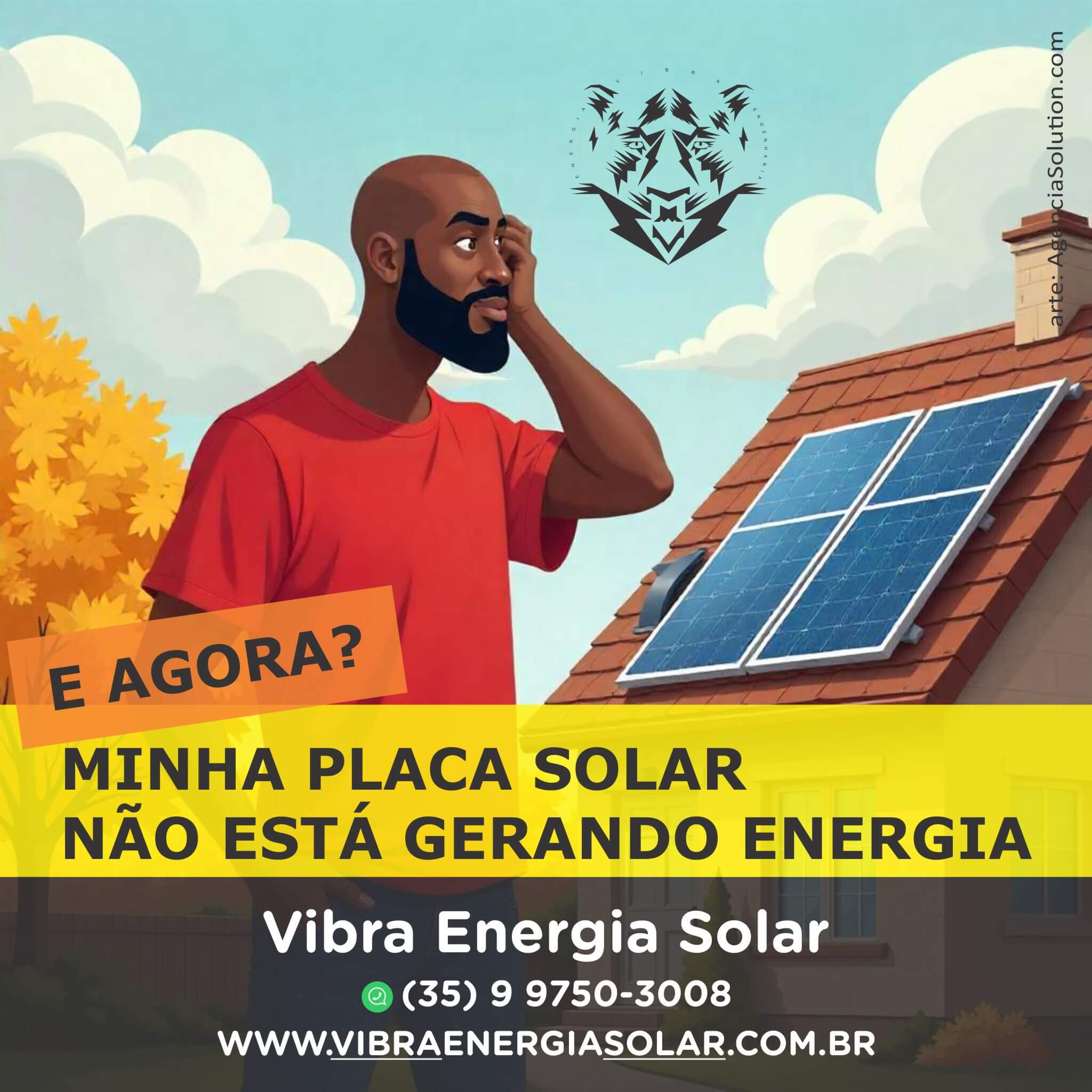 Minha placa solar não está gerando energia: e agora?
