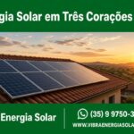 Instalação de energia solar em Três Corações. Sistemas residenciais, comerciais e rurais com economia de até 95% na conta de luz. Orçamento grátis com a Vibra Energia Solar